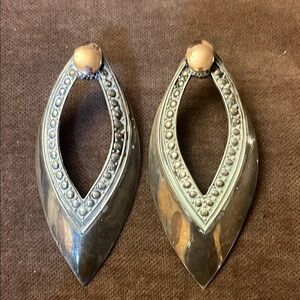 Vintage Silver and Copper Earrings
